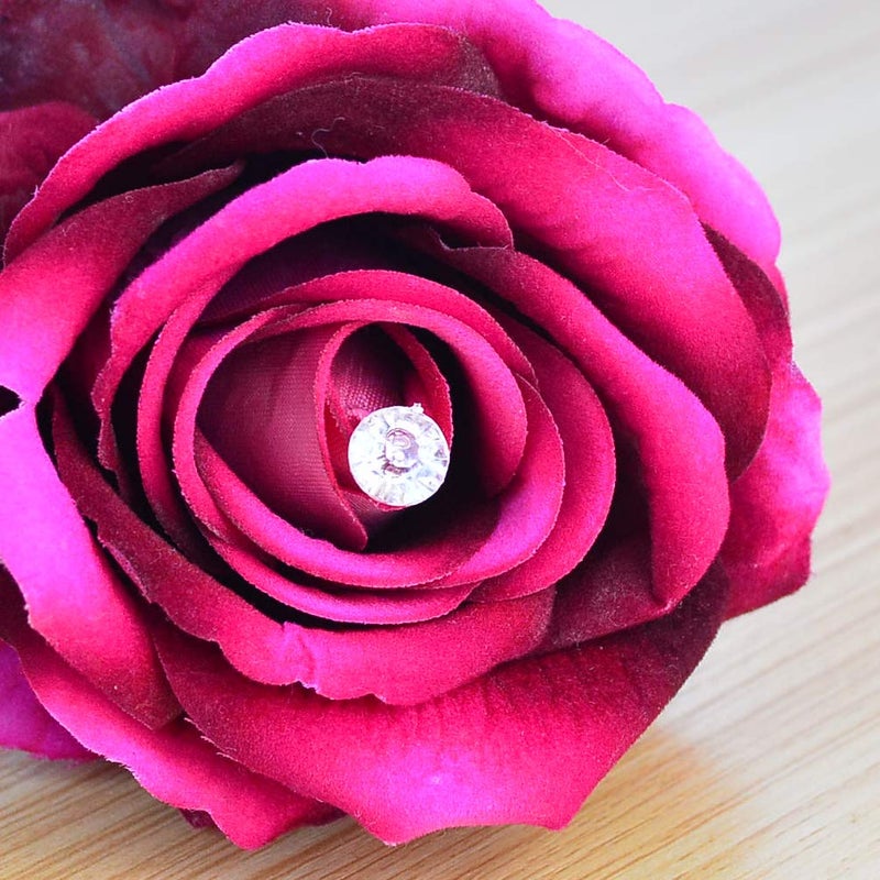 Tongcloud 300pcs Flower Pins - Corsages, Wedding Bouquet Pins - Crystal, Floral, Clear (Transparent, 2'') - Image 5